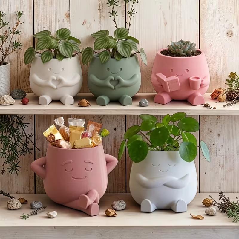 Gardening Tools Cute - Unieke zittende stoel met bloemvaas, schattige