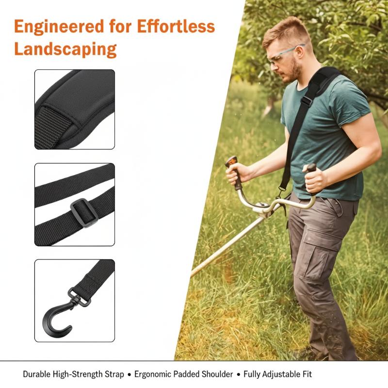 Gardening Hand Tools Yard - Multifunctionele verstelbare borstelmaaier schouderriemtuig, grasmaaier rugzakriem