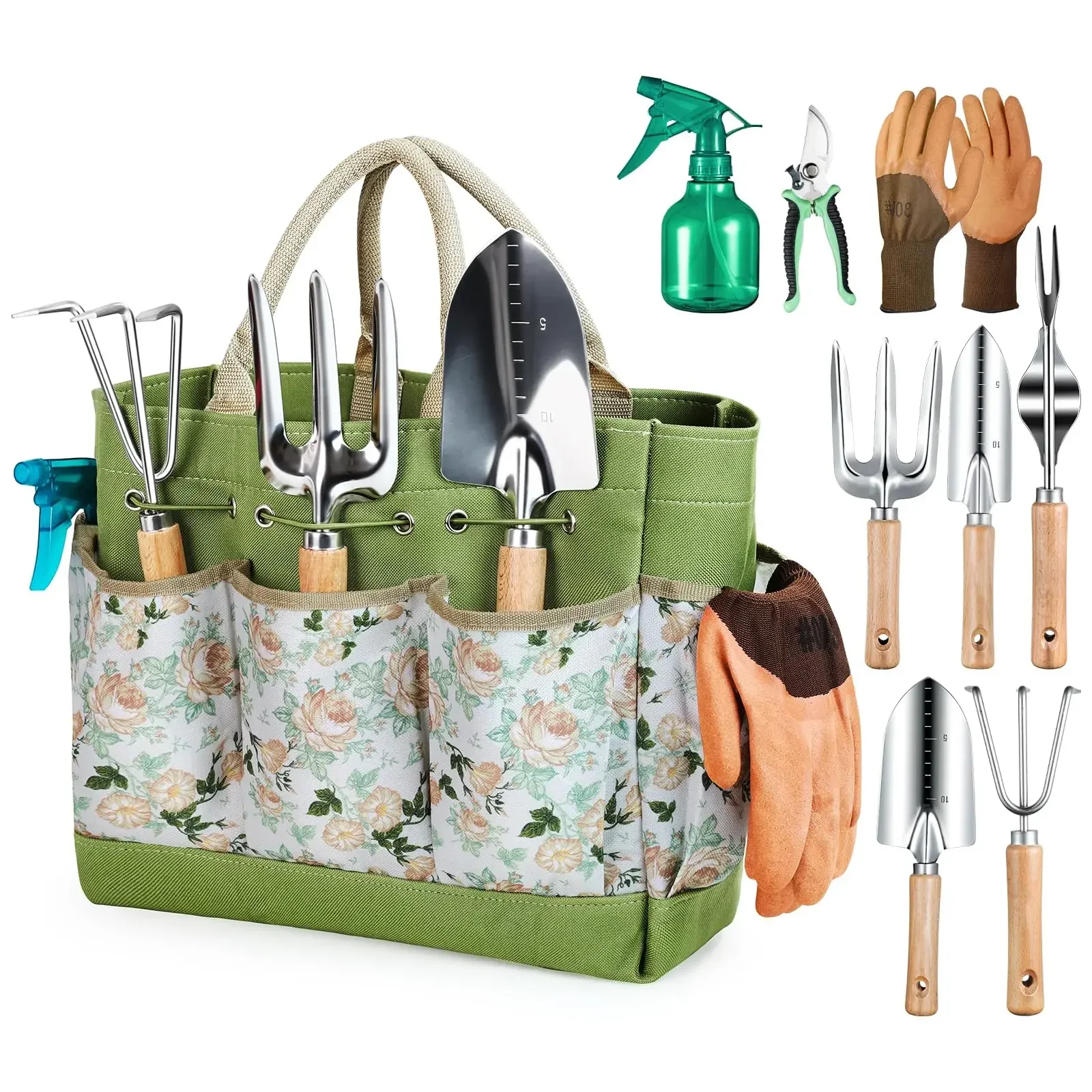 Gardening Tools For Women - Tuingereedschap 9-delig Zwaar Tuinieren Handgereedschap Duurzame