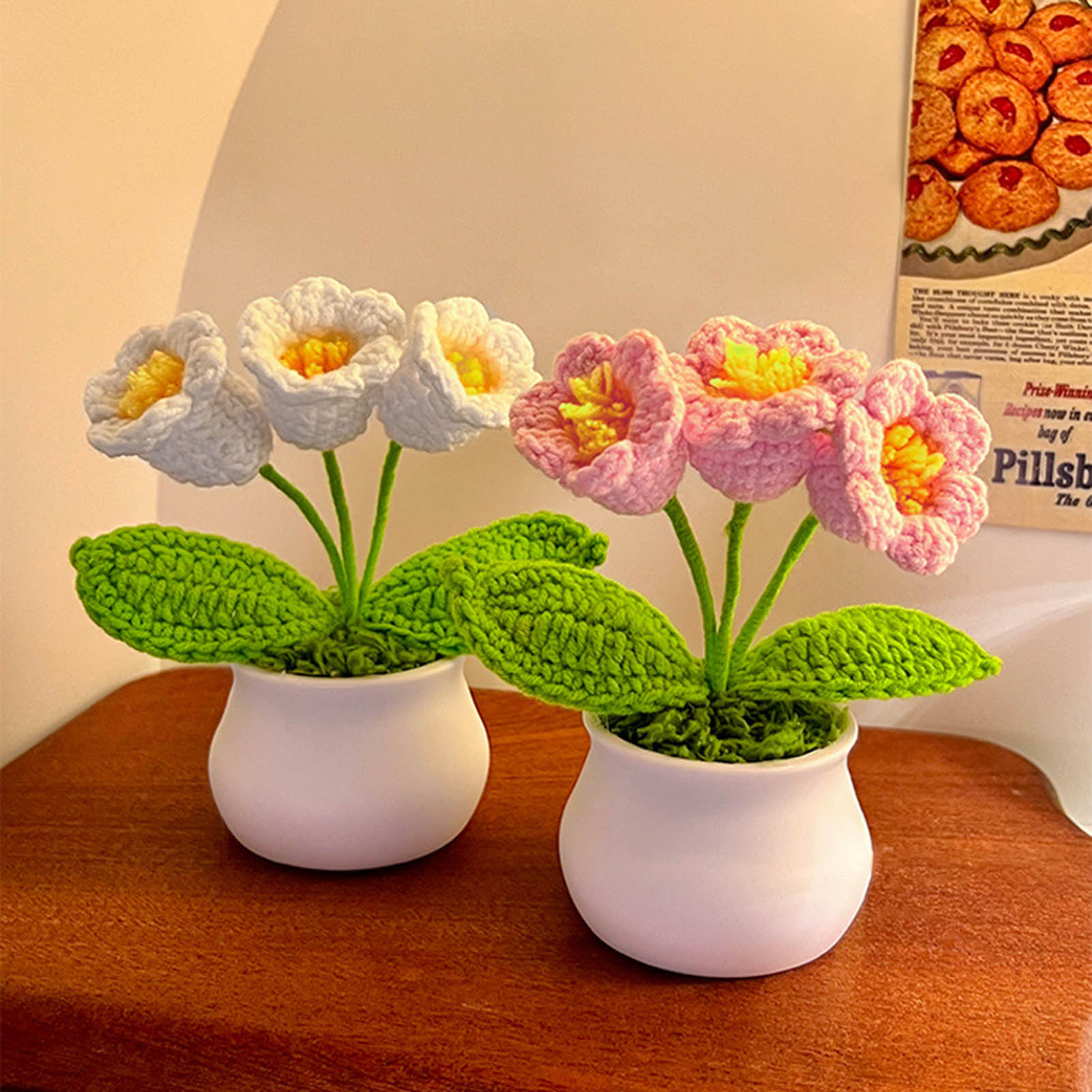 Gardening Tools Cute - Gehaakte bloemen schattige kleine ingemaakte bloem