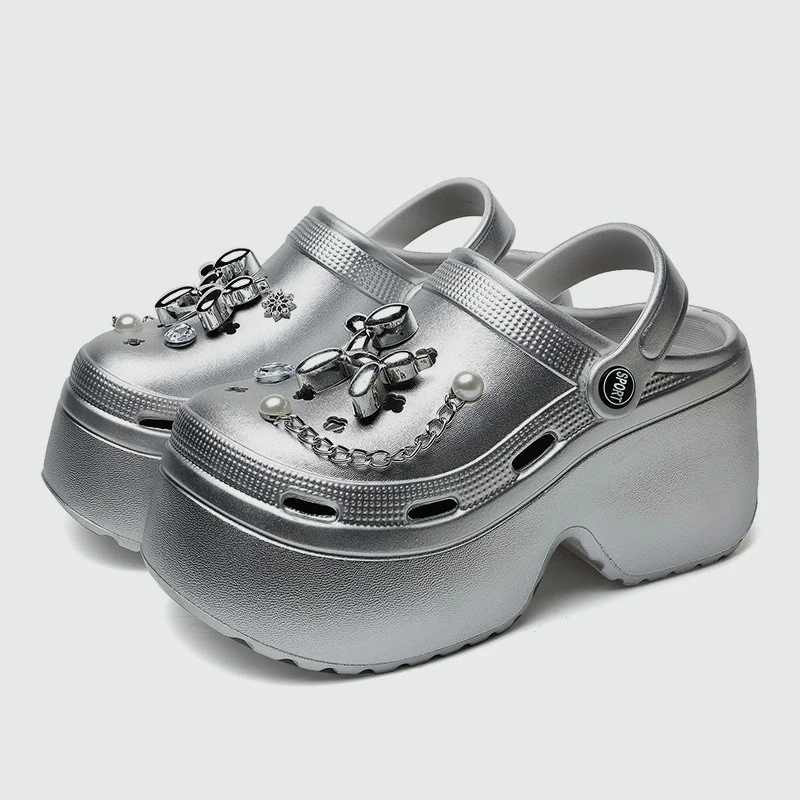 Nieuwe dames zilveren platform - Gardening Tools For Women recensie en prijs