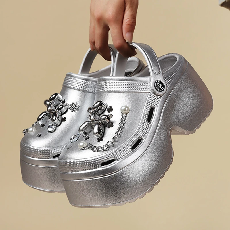 Nieuwe dames zilveren platform - Gardening Tools For Women recensie en prijs