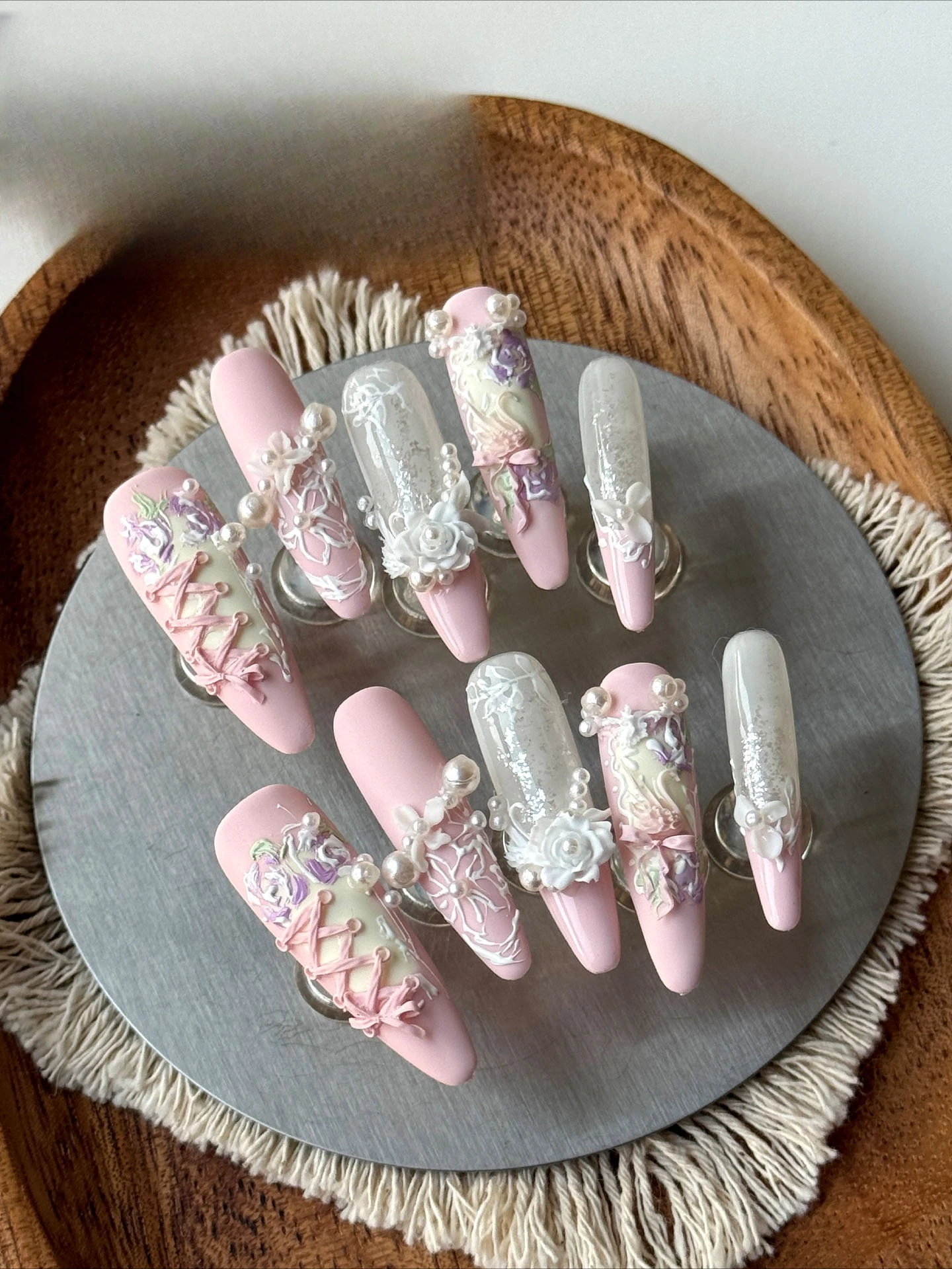 Nail Art met nagel driedimensi - Gardening Tools Pink recensie en prijs