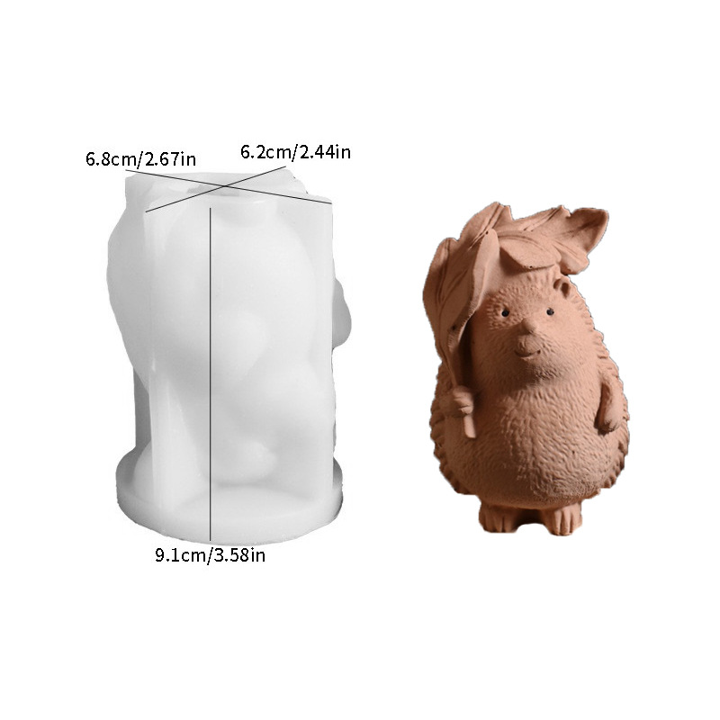 Egel met bloemen kaars silicon - Gardening Tools Cute recensie en prijs