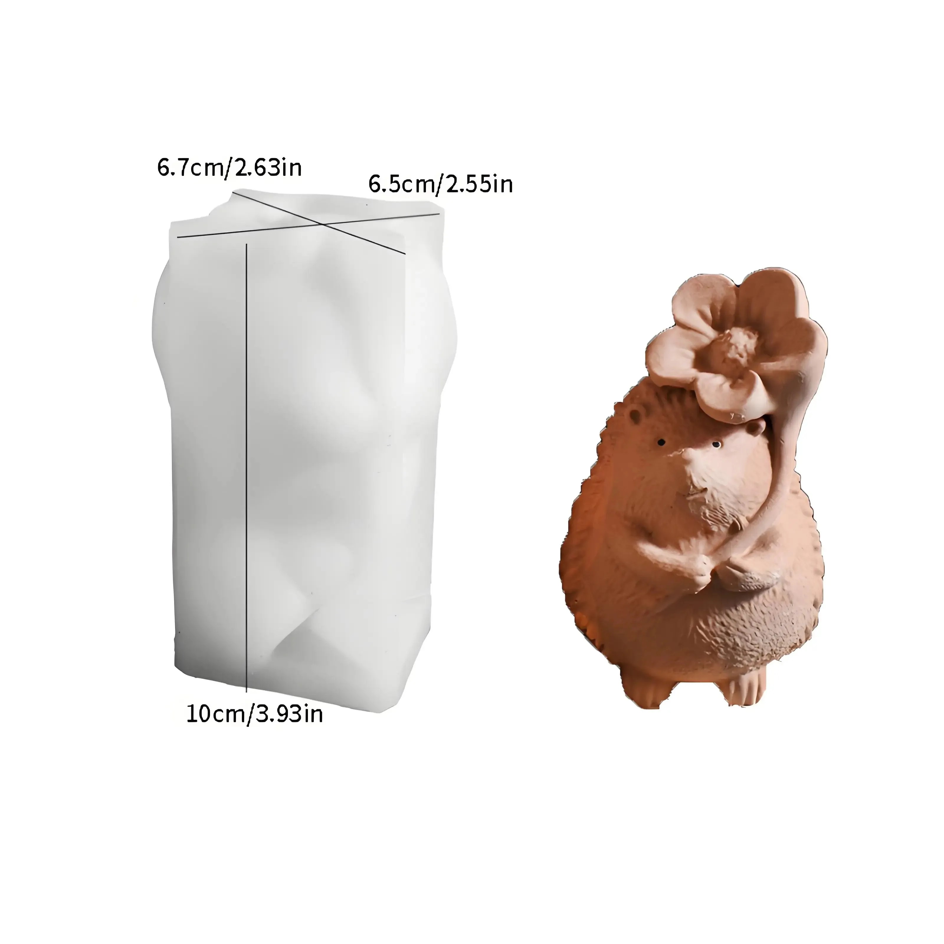 Egel met bloemen kaars silicon - Gardening Tools Cute recensie en prijs