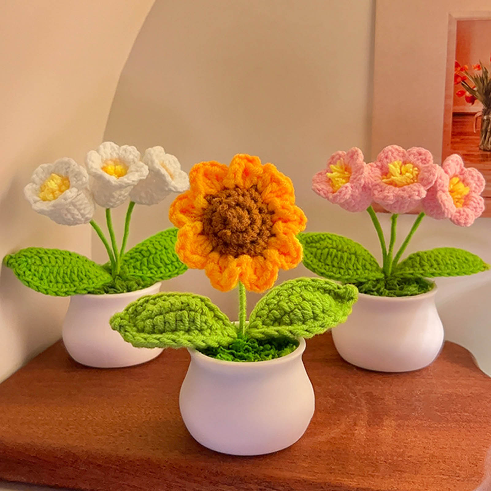 Gehaakte bloemen schattige kle - Gardening Tools Cute recensie en prijs